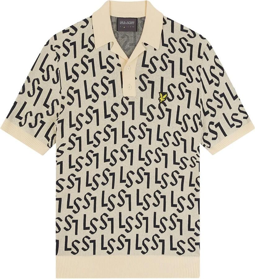 Lyle & Scott Polo Shirt Korte Mouw Lyle & Scott Polo tricoté monogramme