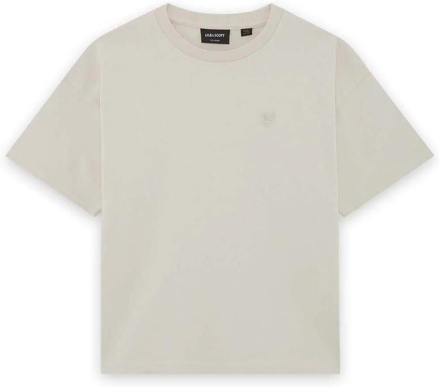 LYLE & SCOTT Jongens Polo's & T-shirts Heavy Weight Relaxed T-shirt Beige - Foto 3