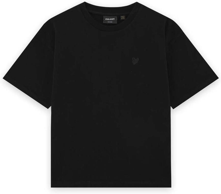 LYLE & SCOTT Jongens Polo's & T-shirts Heavy Weight Relaxed T-shirt Zwart - Foto 3