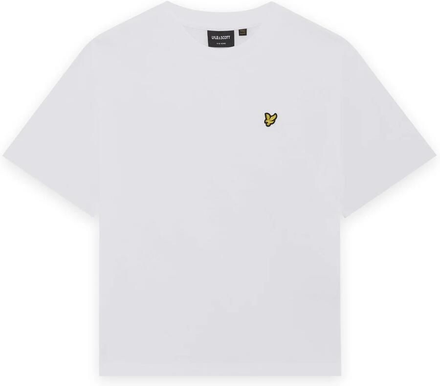LYLE & SCOTT Polo's & T-shirts Heavy Weight Relaxed T-shirt Wit - Foto 3