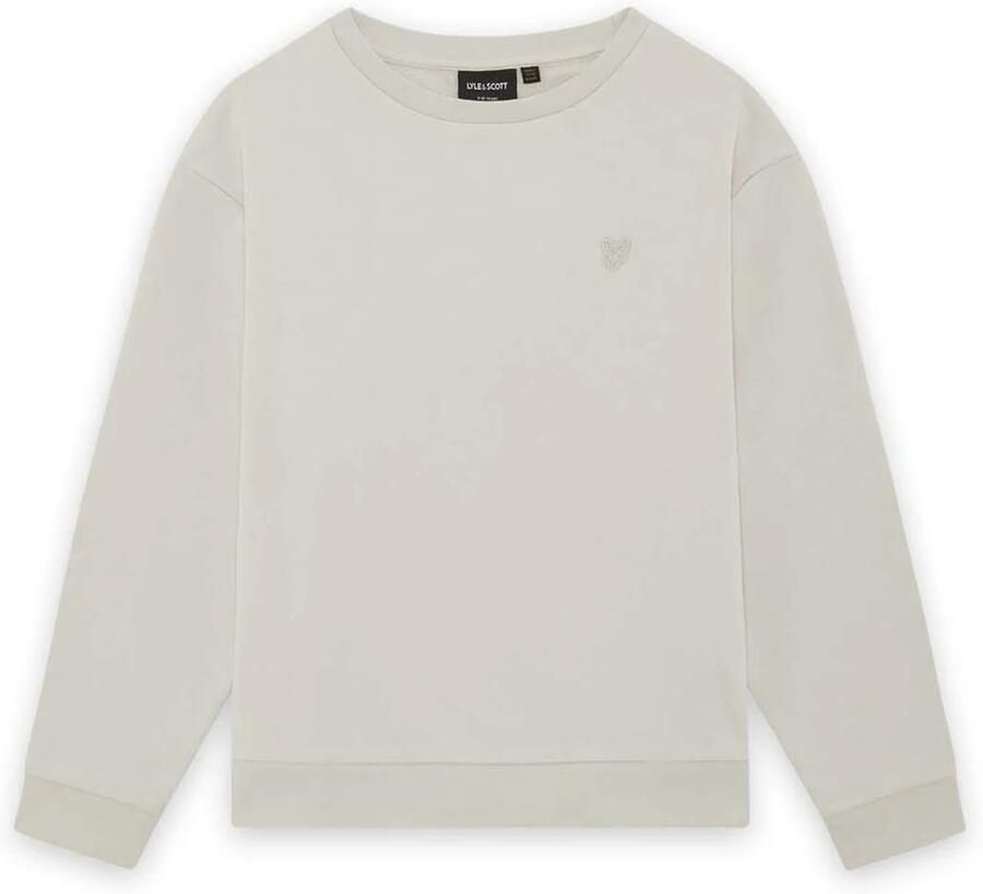 LYLE & SCOTT Jongens Truien & Vesten Heavy Weight Drop Shoulder Crew Neck Beige - Foto 5