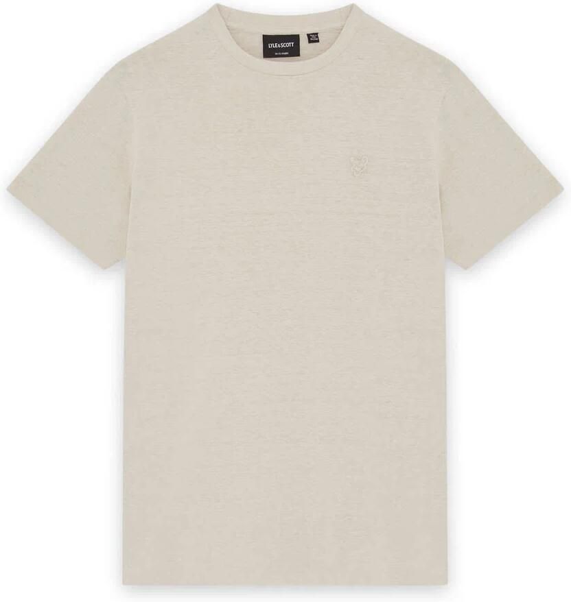 LYLE & SCOTT Polo's & T-shirts Linen Blend T-shirt Zand - Foto 3