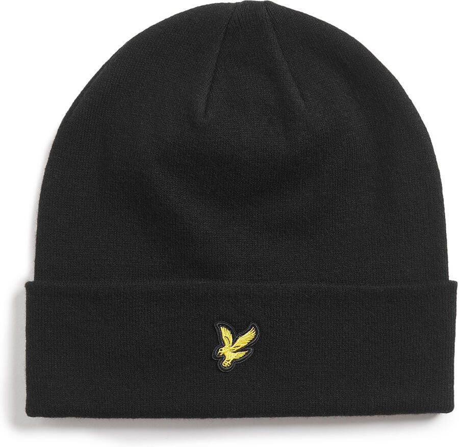 Lyle & Scott Muts Lyle & Scott HE2313A COTTON BEANIE-Z865 JET BLACK