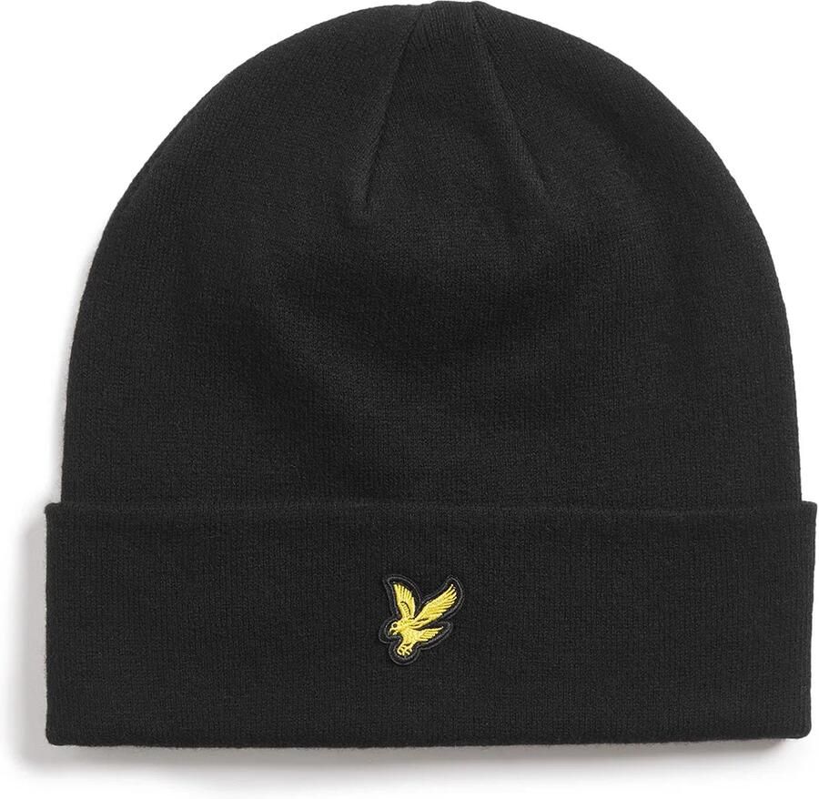 Lyle & Scott Muts Lyle & Scott HE2313A COTTON BEANIE-Z865 JET BLACK