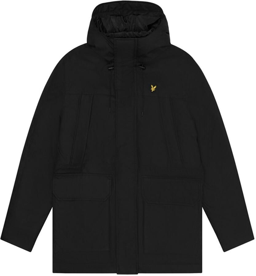 Lyle & Scott Microfleece Parka 2.0 voor koude dagen Black Heren