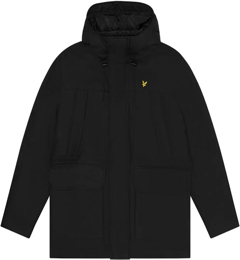 Lyle & Scott Microfleece Parka 2.0 voor koude dagen Black Heren