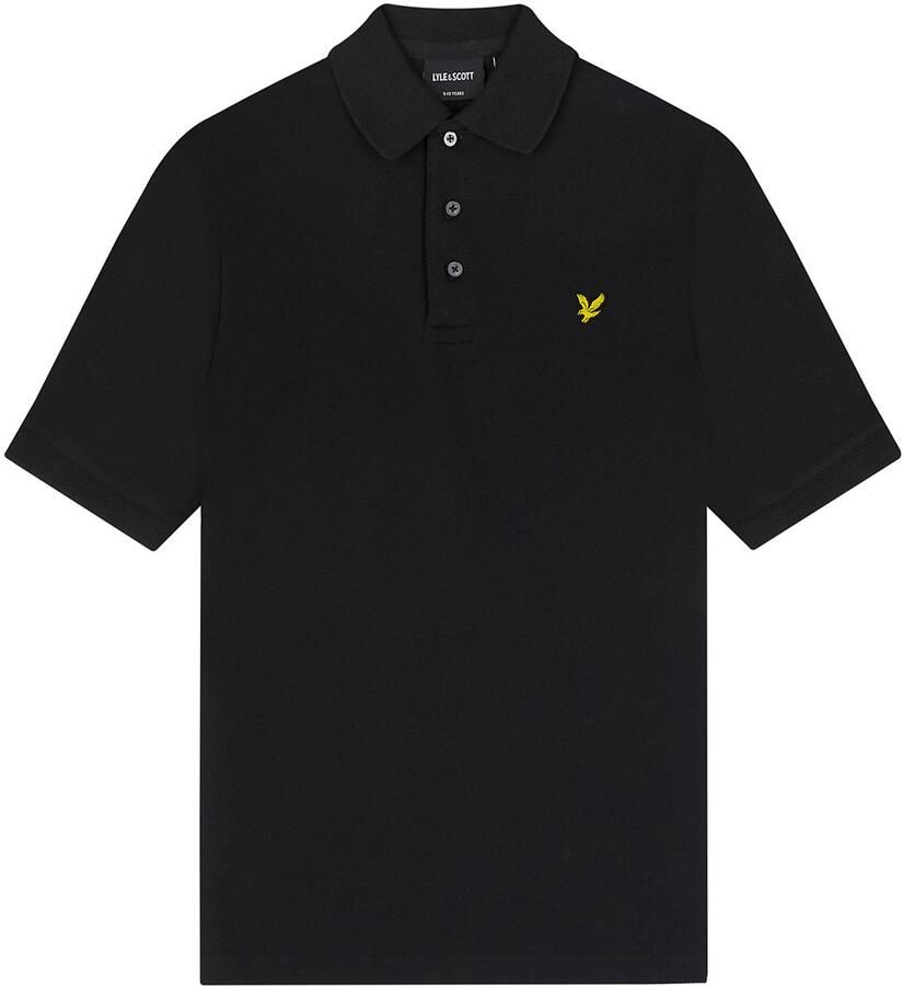Lyle & Scott polo SPB2000V zwart Jongens Katoen Polokraag Effen 134 140