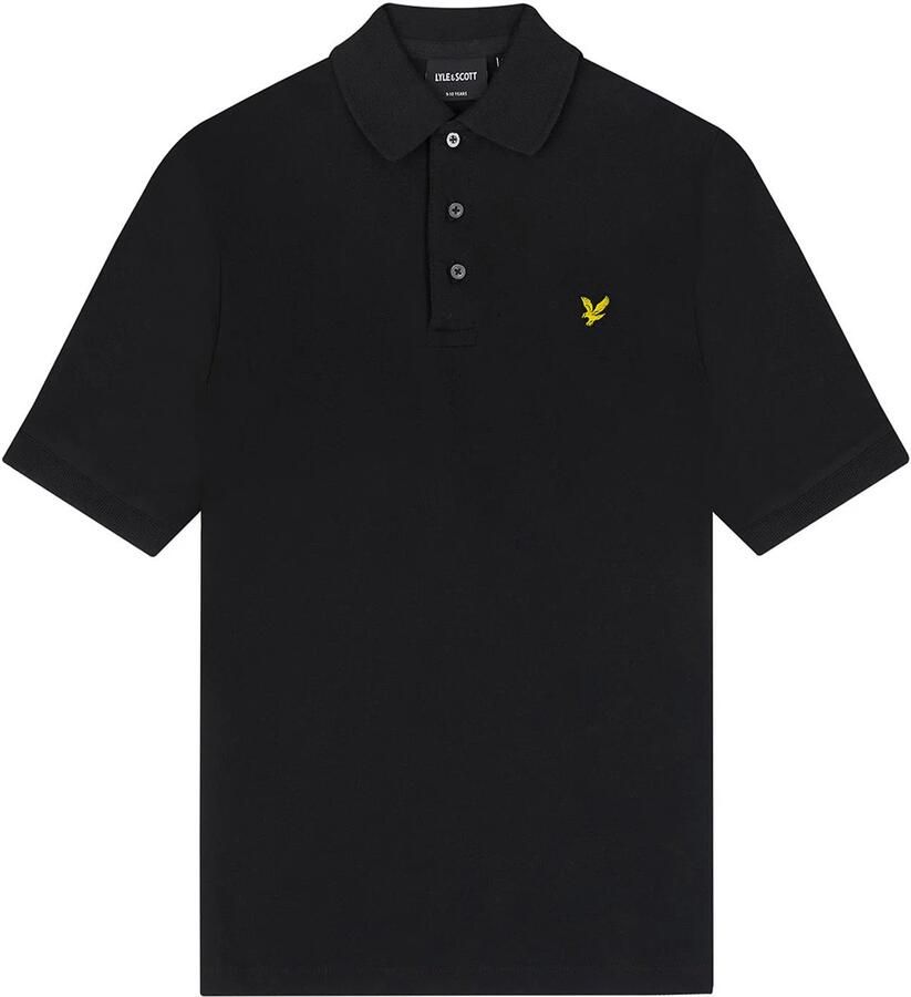 Lyle & Scott polo SPB2000V zwart Jongens Katoen Polokraag Effen 170 176