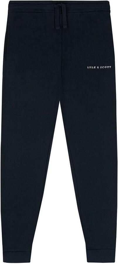 LYLE & SCOTT Jongens Broeken Script Embroidered Sweatpant Donkerblauw