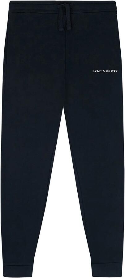 LYLE & SCOTT Jongens Broeken Script Embroidered Sweatpant Donkerblauw
