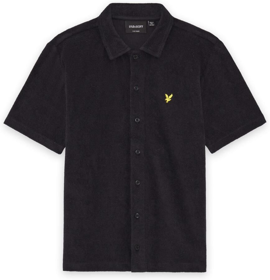 LYLE & SCOTT Polo's & T-shirts Ss Towelling Shirt Zwart - Foto 5
