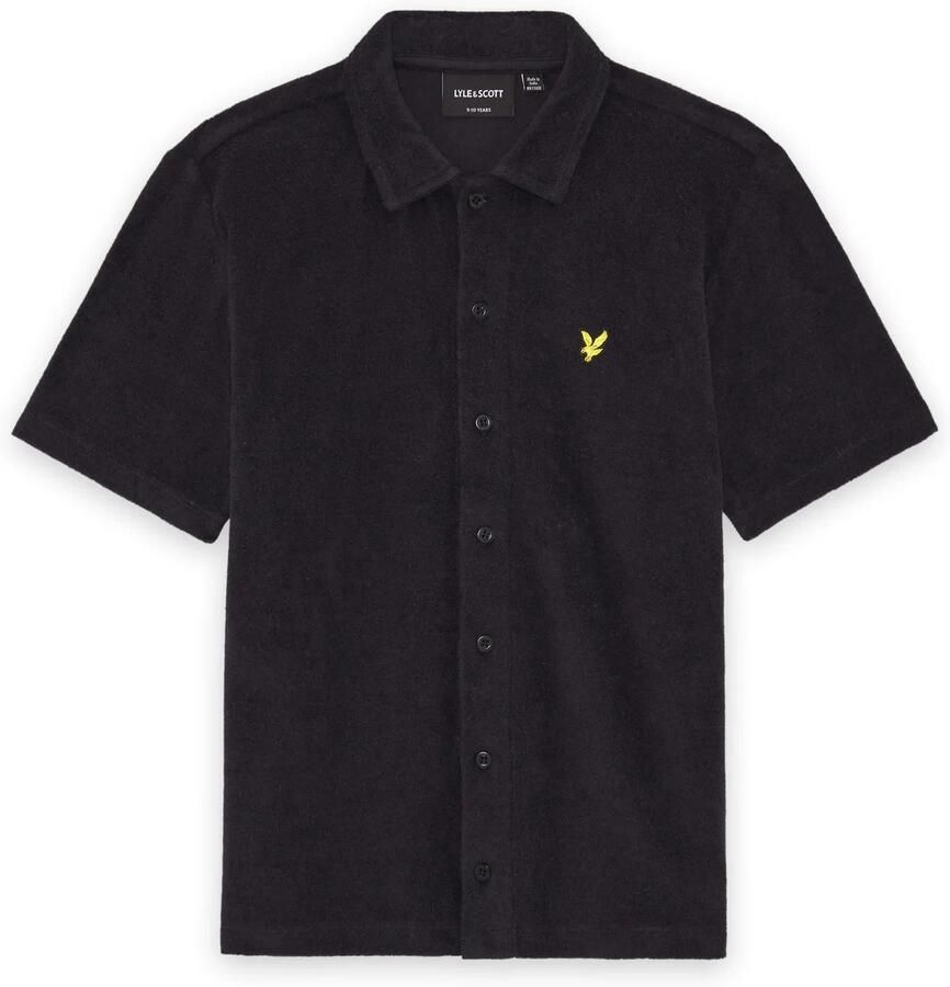 LYLE & SCOTT Polo's & T-shirts Ss Towelling Shirt Zwart - Foto 5