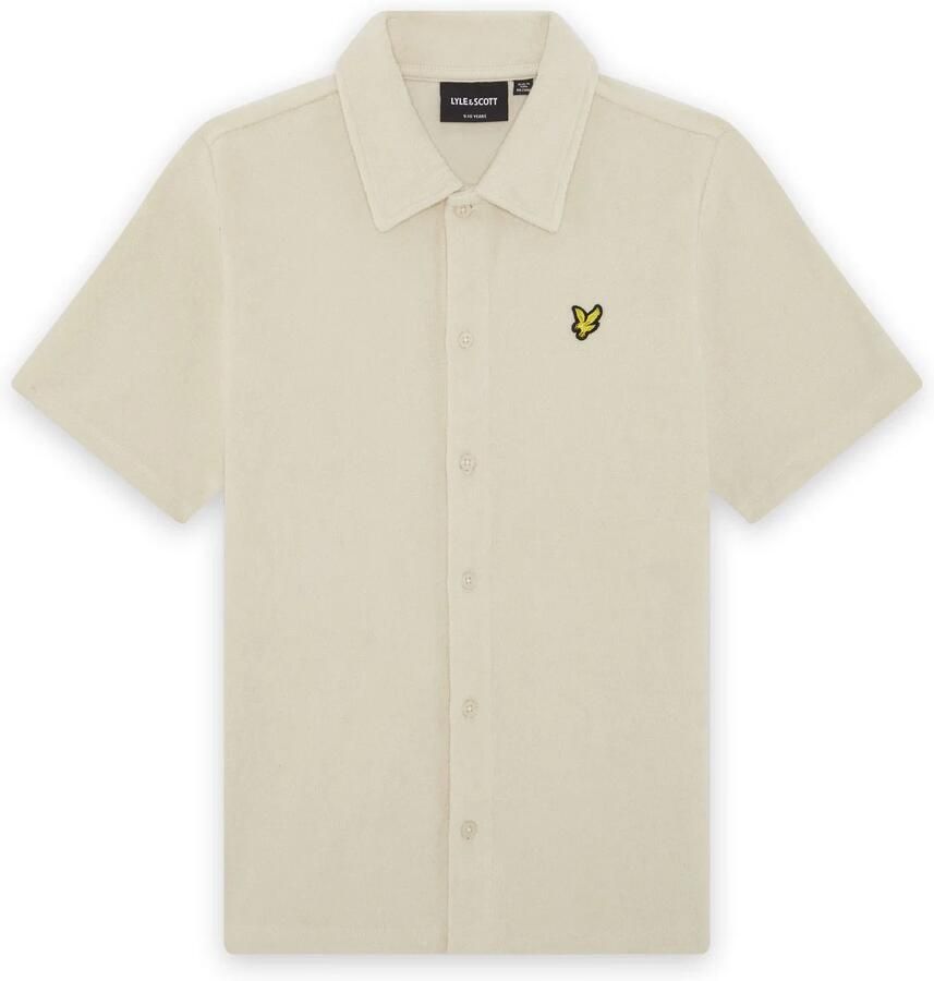 LYLE & SCOTT Polo's & T-shirts Ss Towelling Shirt Creme - Foto 4