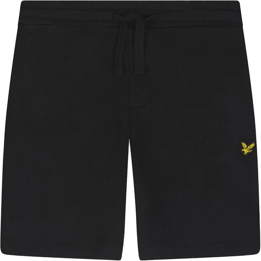 Lyle & Scott sweatshort MLB2014V zwart Effen 152 158