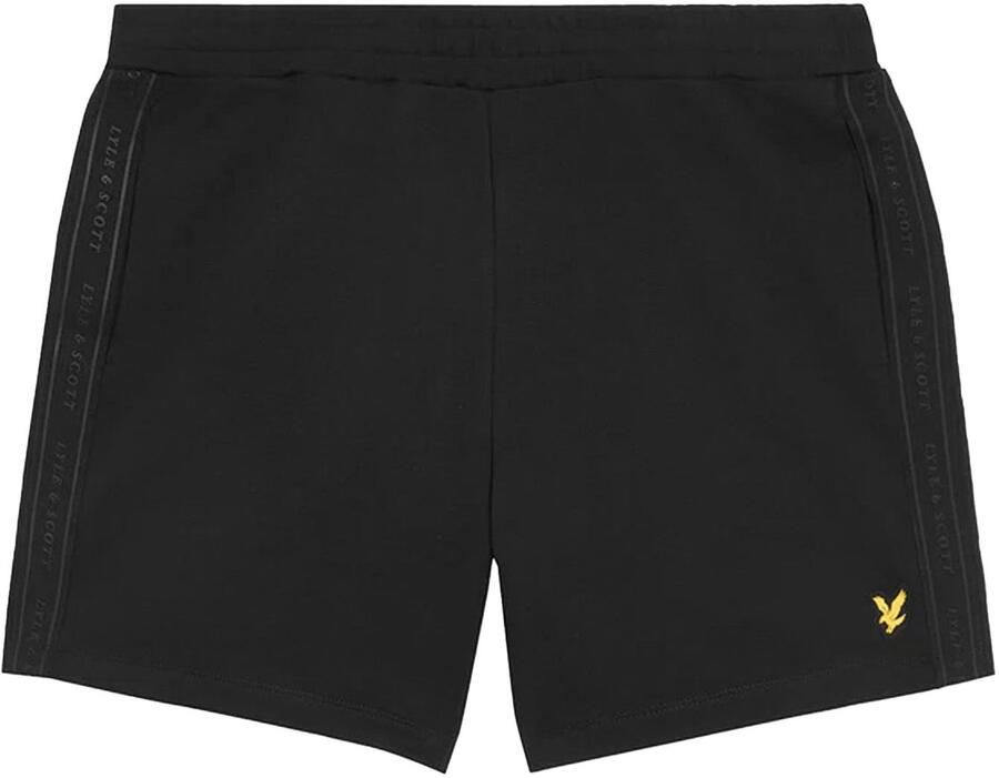 Lyle & Scott Mid Bottoms Tape Shorts Black Heren