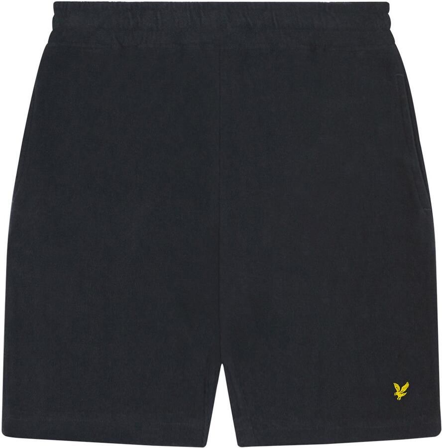 Lyle & Scott sweatshort MLB2012V donkerblauw Effen 164 170