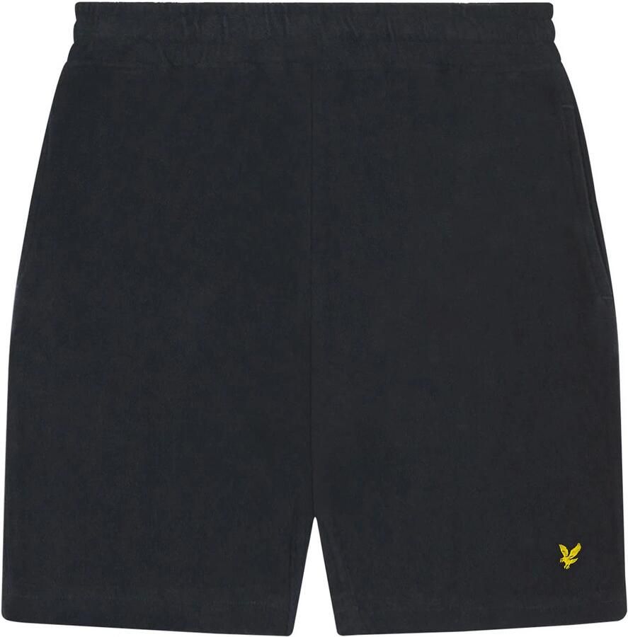 Lyle & Scott sweatshort MLB2012V donkerblauw Effen 170 176 - Foto 3