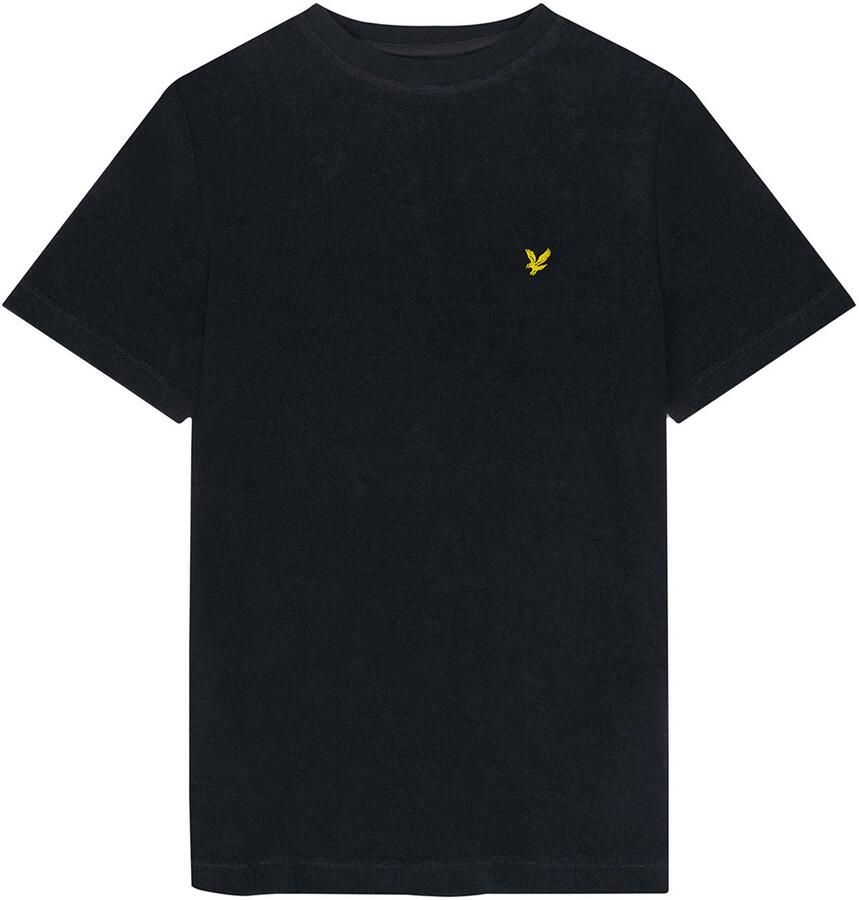 Lyle & Scott T-shirt TSB2004V donkerblauw Jongens Katoen Ronde hals Effen 122 128 - Foto 3