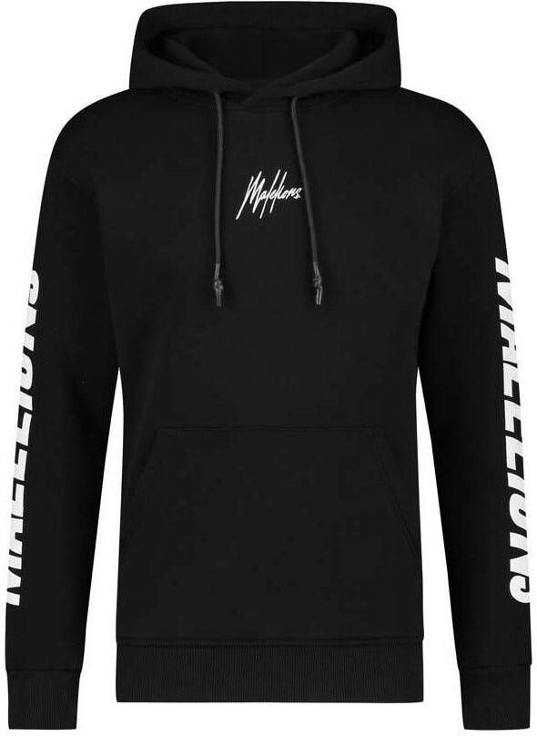 Malelions hoodie met logo black white