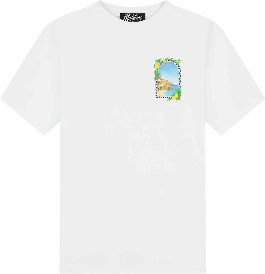 Malelions regular T-shirt met backprint wit - Foto 3