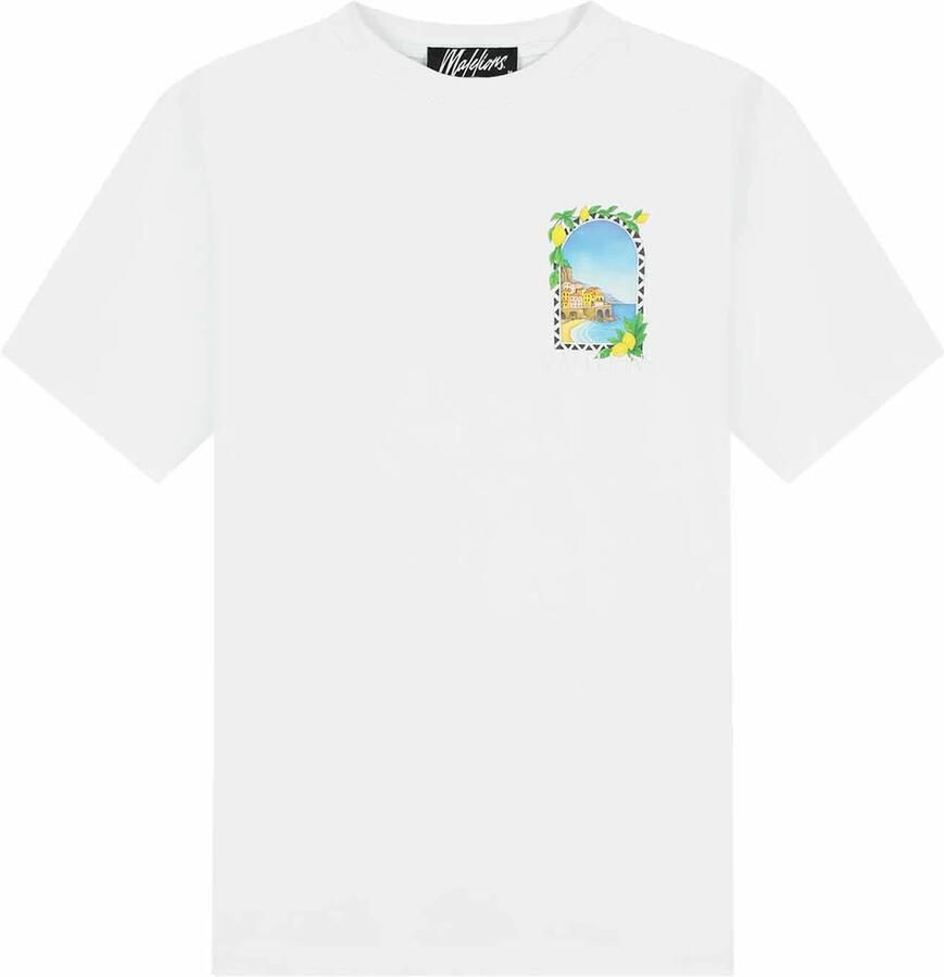 Malelions regular T-shirt met backprint wit - Foto 3
