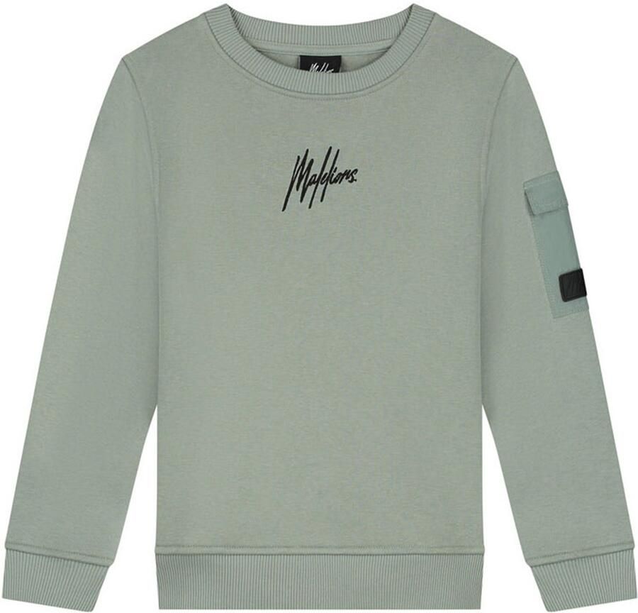 MALELIONS Jongens Truien & Vesten Pocket Sweater Groen - Foto 3