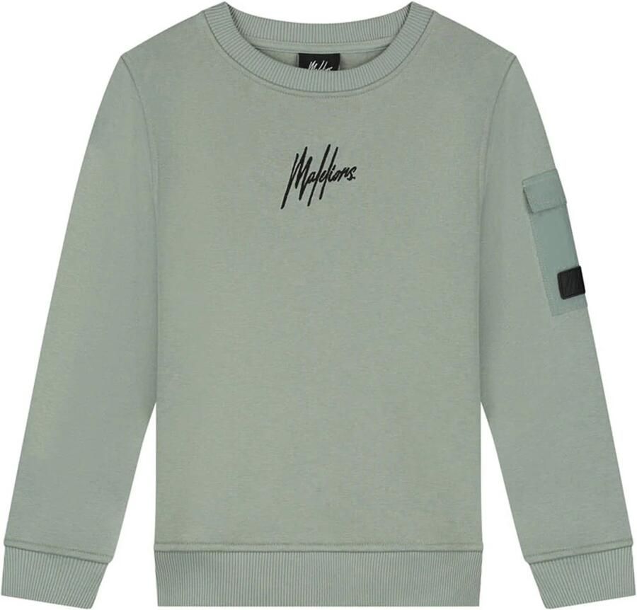 MALELIONS Jongens Truien & Vesten Pocket Sweater Groen - Foto 3