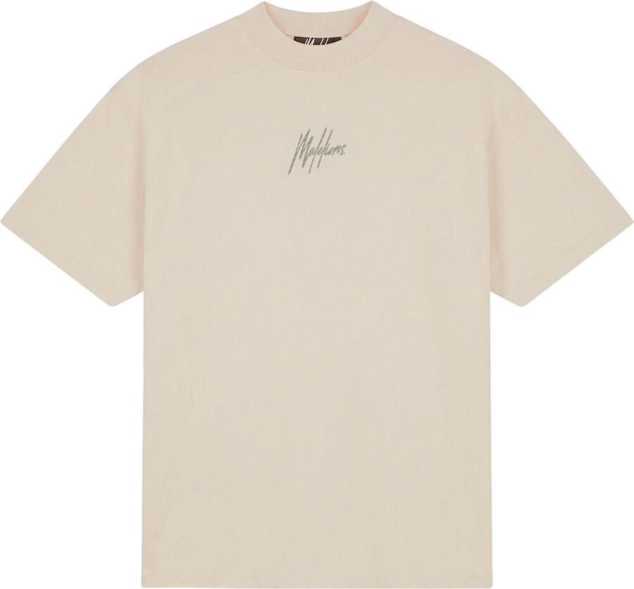 Malelions Oversized Striped Signature T-shirt