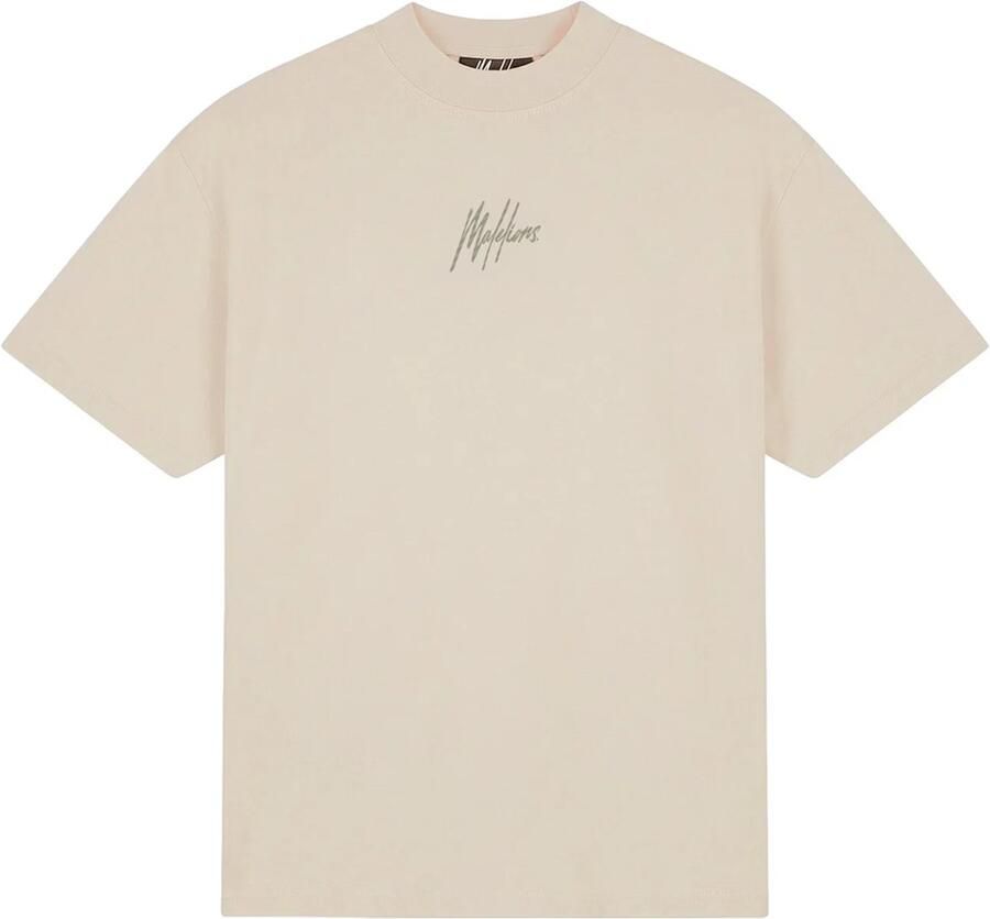 Malelions Oversized Striped Signature T-shirt