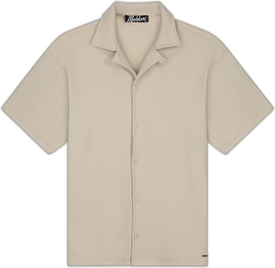 Malelions Ribbed Camp Collar Shirt