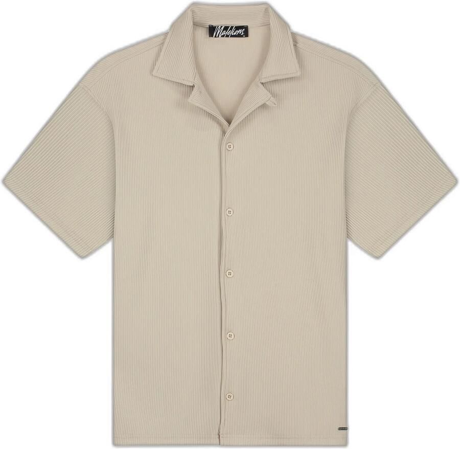 Malelions Ribbed Camp Collar Shirt