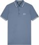 Malelions regular fit polo met contrastbies stone blue - Thumbnail 2