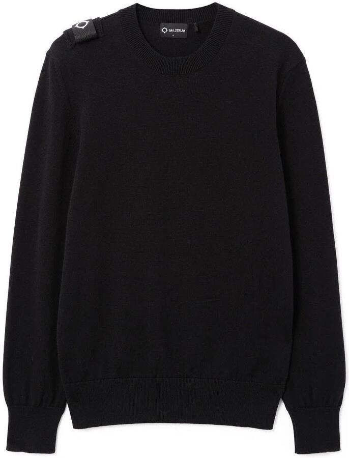 Ma.strum Crew Neck sweater zwart Mas5336 M000 Zwart Heren