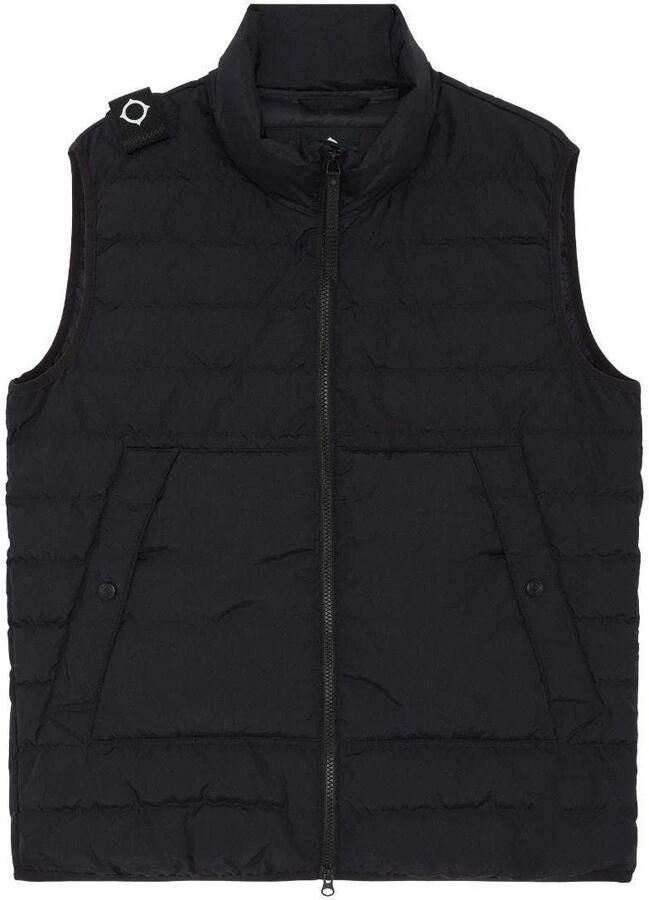 Ma.strum Zwarte Bodywarmers Black Heren