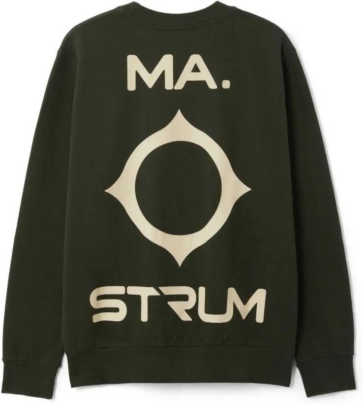 Ma.strum Logo Trui Groen mas4518 m306 Green Dames