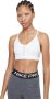 Nike Indy Padded sport-bh met V-hals en lichte ondersteuning Wit - Thumbnail 1