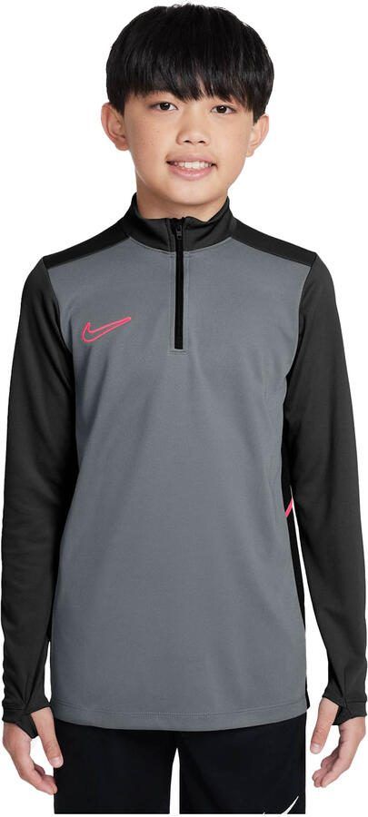 Nike Academy voetbaltrainingstop met Dri-FIT lange mouwen en korte rits voor kids Grijs - Foto 5