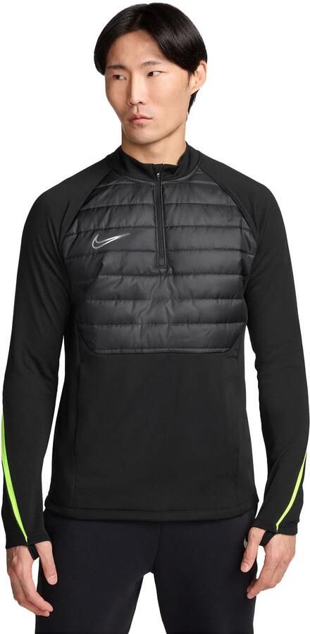 Nike Academy Winter Warrior Therma-FIT voetbaltop met halflange rits voor heren Zwart