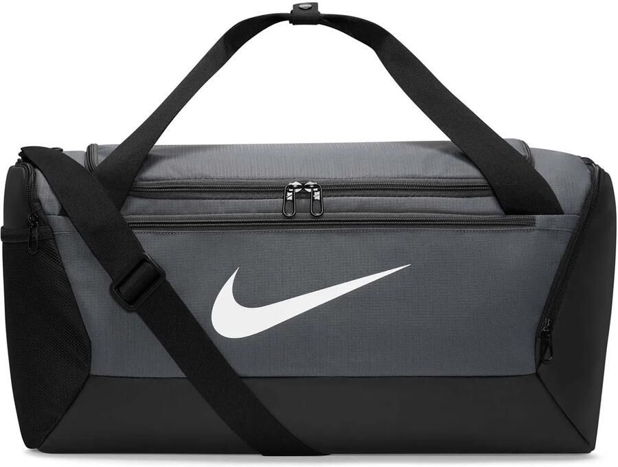 Nike Brasilia trainingstas (small 41 liter) Grijs