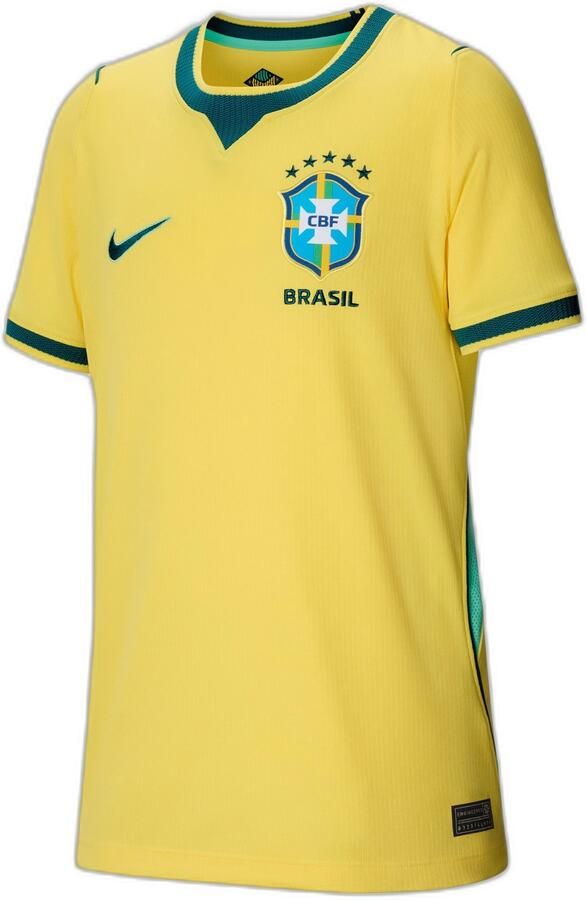 Nike Brazilië 2026 Stadium Thuis replica voetbalshirt met Dri-FIT voor kids Geel - Foto 6