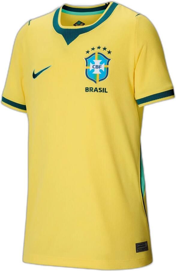 Nike Brazilië 2026 Stadium Thuis replica voetbalshirt met Dri-FIT voor kids Geel - Foto 6