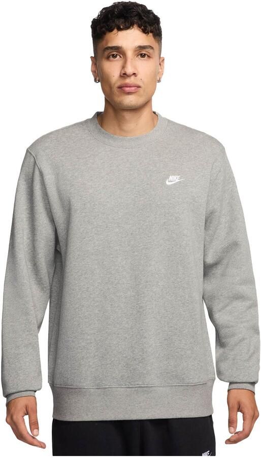 Nike Club fleeceshirt met ronde hals voor heren Grijs - Foto 5