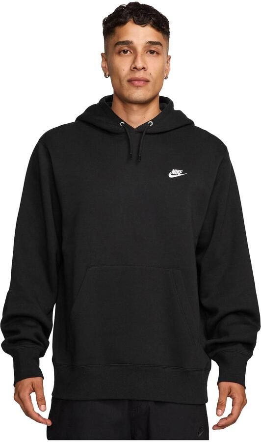 Nike Club fleecehoodie voor heren Zwart - Foto 6