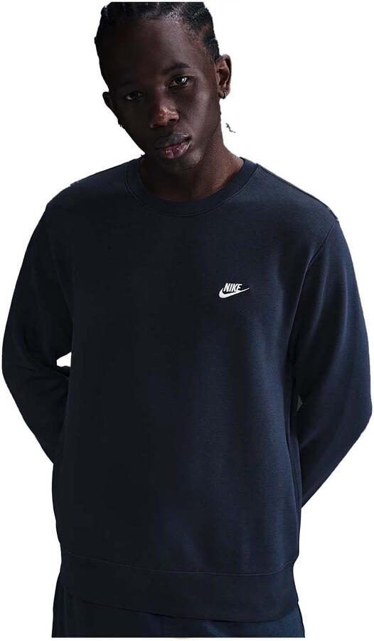 Nike Club fleeceshirt met ronde hals voor heren Blauw - Foto 6