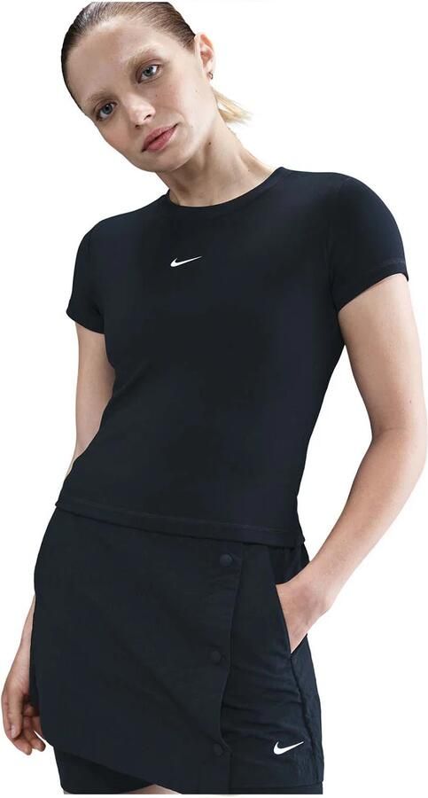 Nike aansluitend cropped top voor dames Zwart - Foto 5