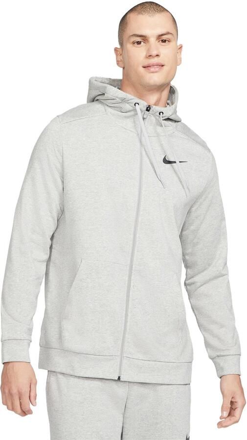 Nike Dry Dri-FIT fitnesstrui met rits en capuchon voor heren Grijs - Foto 2
