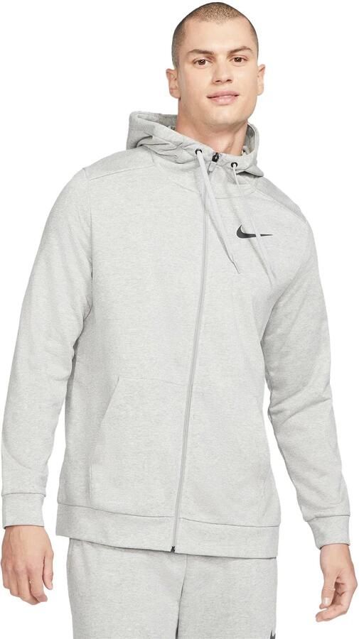 Nike Dry Dri-FIT fitnesstrui met rits en capuchon voor heren Grijs - Foto 2