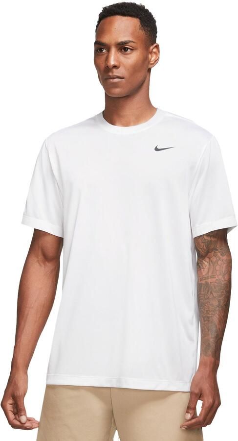 Nike Legend Wit Hardloop T-shirt Heren