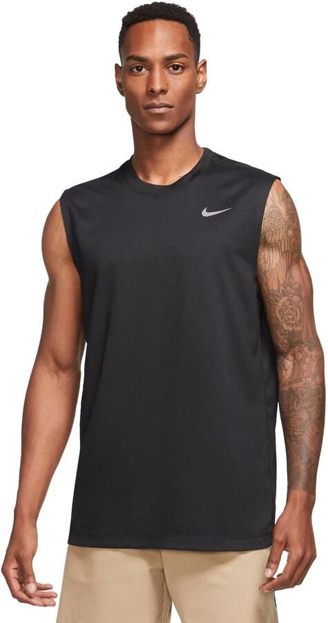 Nike Legend Zwart Hardloopshirt Heren