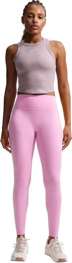 Nike One Seamless Front lange legging met hoge taille voor dames Roze - Foto 5